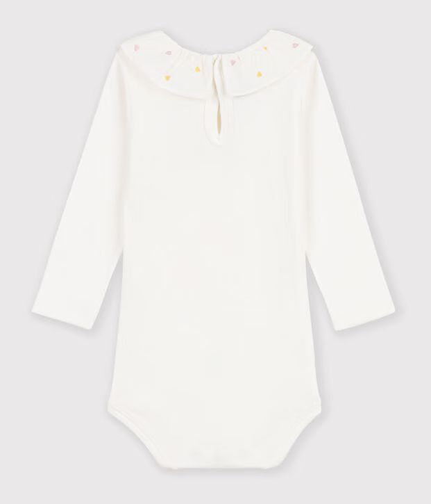 FW26 - A0GWZ 01 WHITE BABY BODYSUITS FALL WINTER 2026 HEARTS NEW ARRIVAL