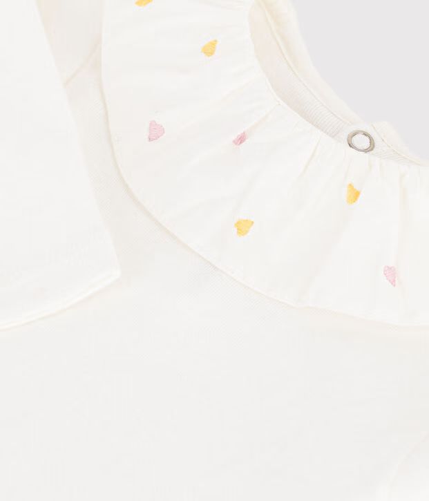 FW26 - A0GWZ 01 WHITE BABY BODYSUITS FALL WINTER 2026 HEARTS NEW ARRIVAL