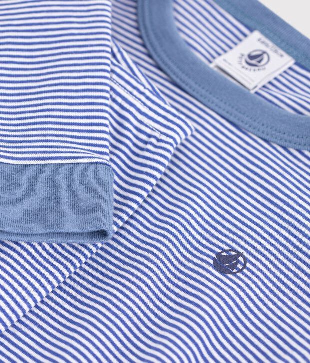 FW26 - A0GX1 01 BLUE WHITE BOY FALL WINTER 2026 NEW ARRIVAL PAJAMAS STRIPES