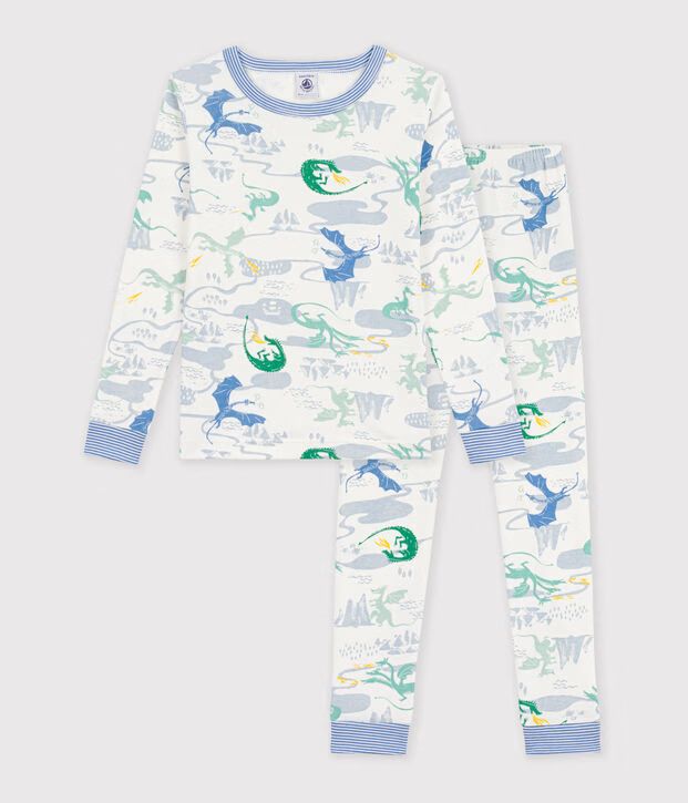FW26 - A0GX4 01 WHITE MULTI BOY FALL WINTER 2026 NEW ARRIVAL PAJAMAS