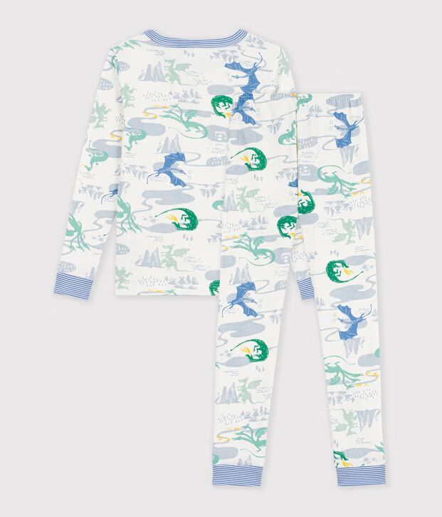 FW26 - A0GX4 01 WHITE MULTI BOY FALL WINTER 2026 NEW ARRIVAL PAJAMAS