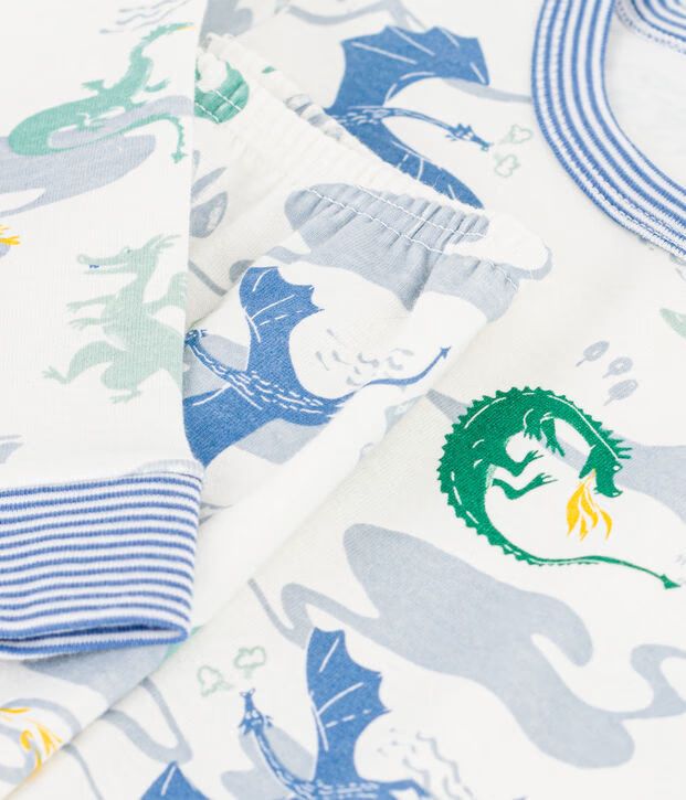 FW26 - A0GX4 01 WHITE MULTI BOY FALL WINTER 2026 NEW ARRIVAL PAJAMAS
