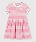 FW26 - A0GY9 01 PINK  WHITE DRESSES FALL WINTER 2026 GIRL HEARTS NEW ARRIVAL STRIPES