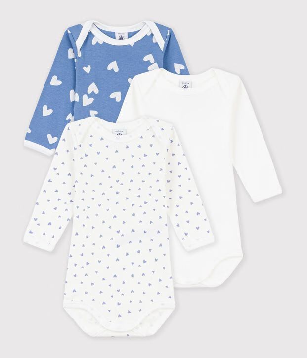 FW26 - A0GZ1 00 WHITE BLUE BODYSUITS FALL WINTER 2026 GIFTS HEARTS NEW ARRIVAL
