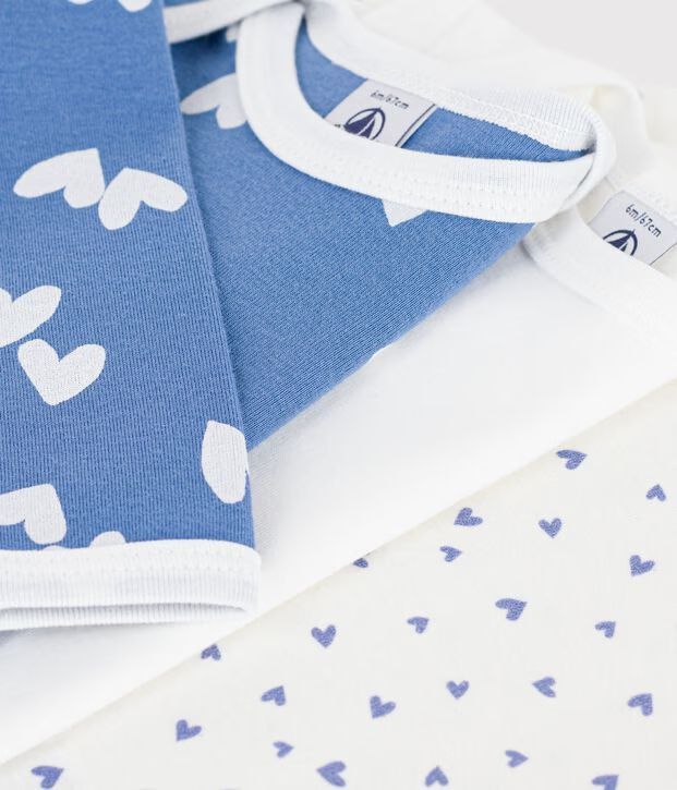 FW26 - A0GZ1 00 WHITE BLUE BODYSUITS FALL WINTER 2026 GIFTS HEARTS NEW ARRIVAL