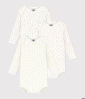FW26 - A0GZC 00 WHITE MULTI BABY BODYSUITS FALL WINTER 2026 GIFT HEARTS NEW ARRIVAL