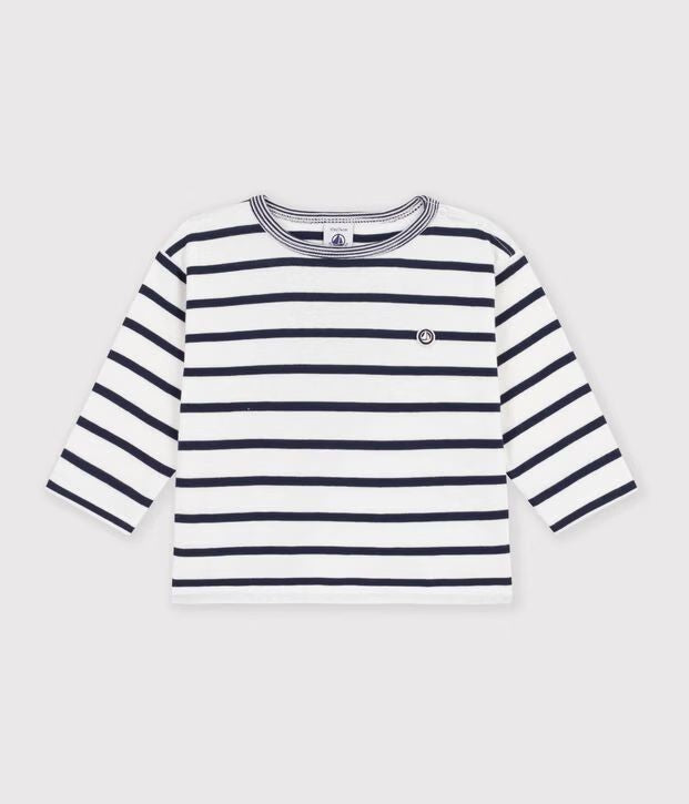 FW26 - A0H0X 01 WHITE NAVY BABY FALL WINTER 2026 STRIPES TOPS
