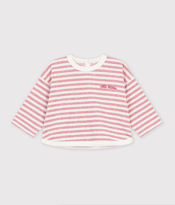 FW26 - A0H12 01 PINK CREAM BABY FALL WINTER 2026 STRIPES TOPS