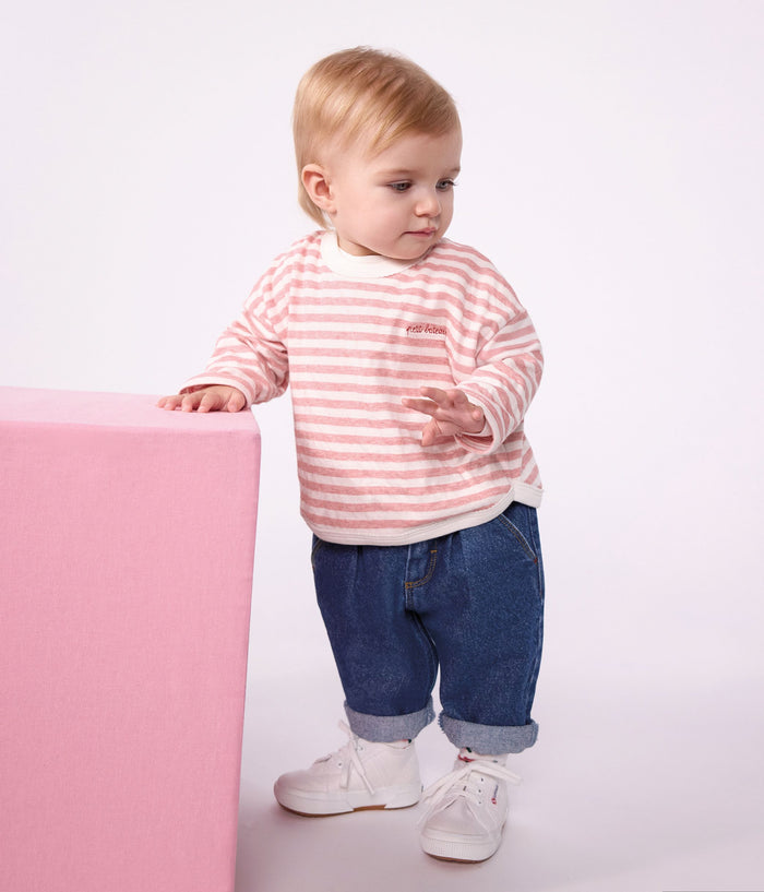 FW26 - A0H12 01 PINK CREAM BABY FALL WINTER 2026 STRIPES TOPS
