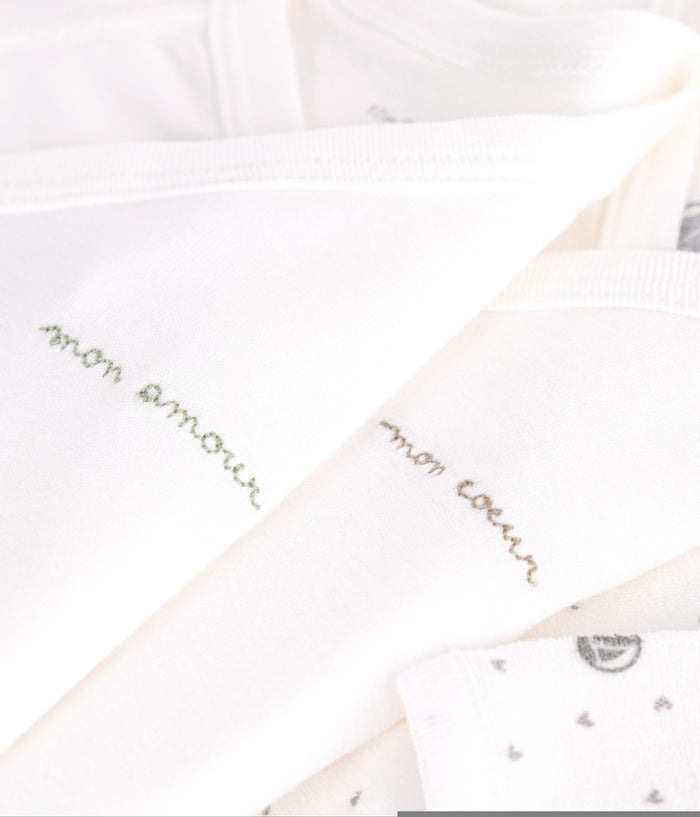 FW26 - A0H71 99 WHITE GREY BABY BODYSUITS FALL WINTER 2026 GIFT NEW ARRIVAL SETS