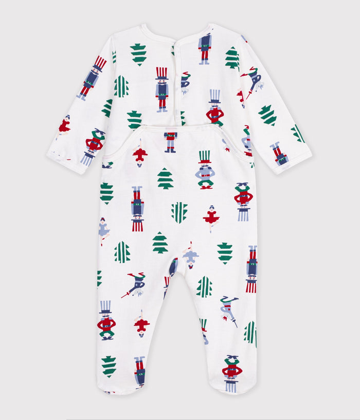 FW26 - A0HCE 01 WHITE MULTI BABY FALL WINTER 2026 FOOTIES ROMPERS NEW ARRIVAL