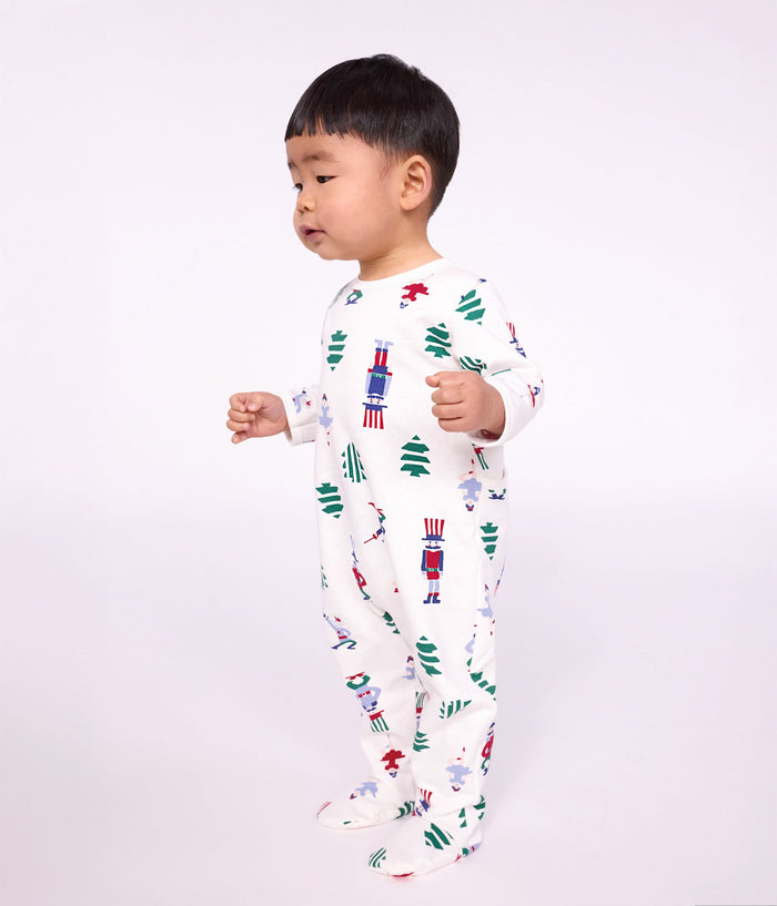 FW26 - A0HCE 01 WHITE MULTI BABY FALL WINTER 2026 FOOTIES ROMPERS NEW ARRIVAL