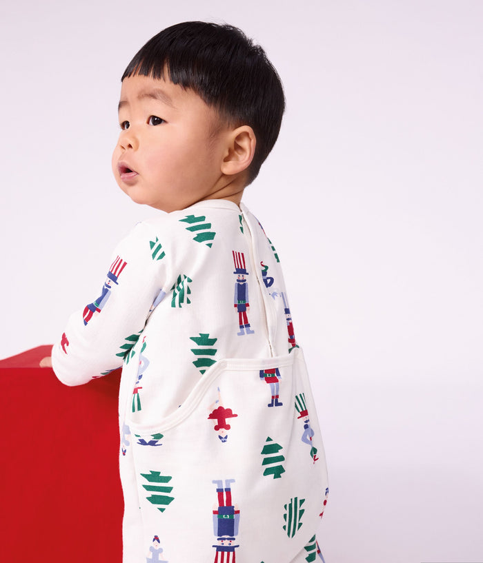 FW26 - A0HCE 01 WHITE MULTI BABY FALL WINTER 2026 FOOTIES ROMPERS NEW ARRIVAL