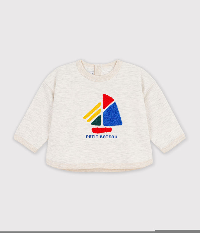 FW26 - A0HDE 01 OATMEAL BABY FALL WINTER 2026 SAILOR TOPS