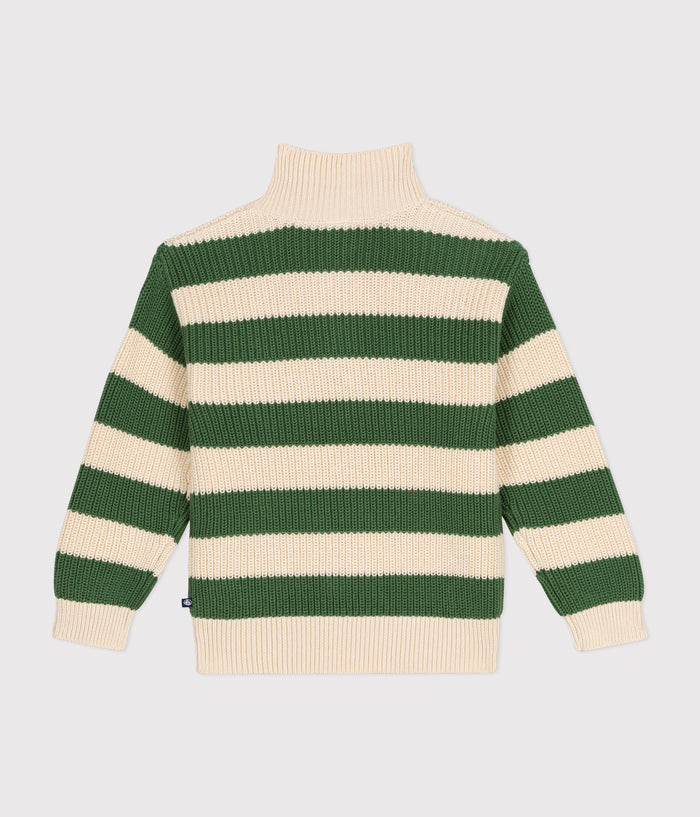 FW26- A0AW3 01 GREEN CREAM BOY FALL WINTER 2026 OUTERWEAR STRIPES TOPS