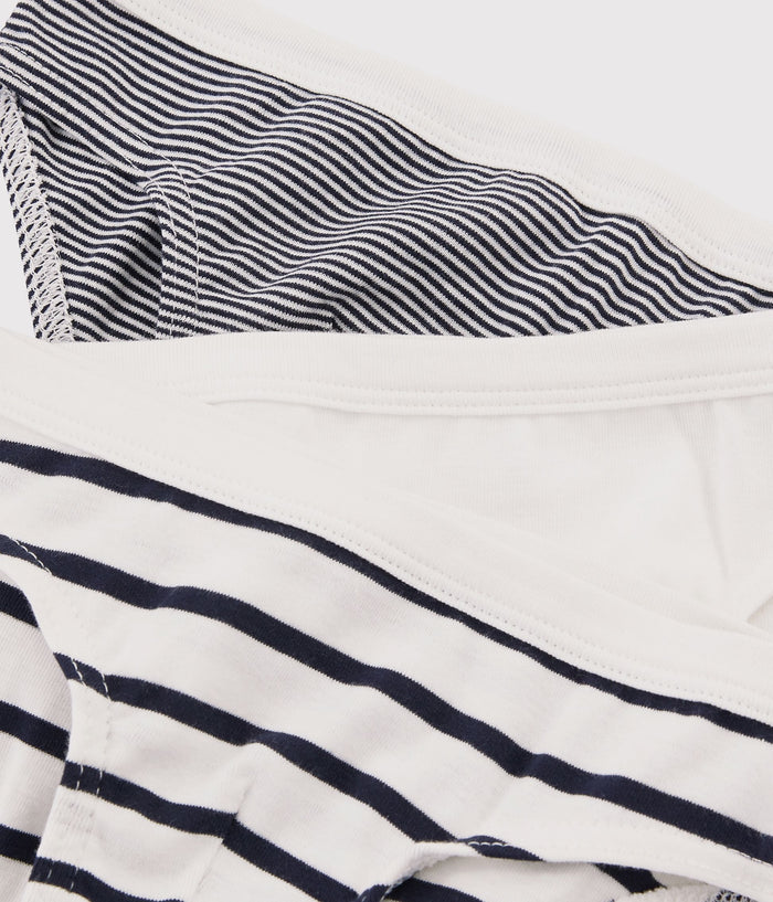 FW26-A01DR 00 WHITE NAVY BOY FALL WINTER 2026 STRIPES UNDERWEAR