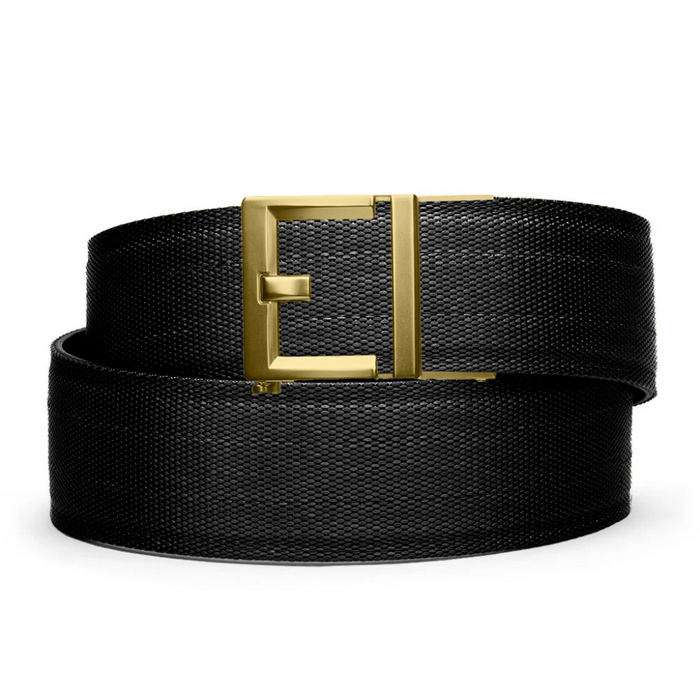 Kore Essentials Black Nylon Garrison Range Gun Belt 1.75" with a Brass G2 Buckle