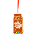 GINGERBREAD JAR W/LIGHTS ORNAMENT