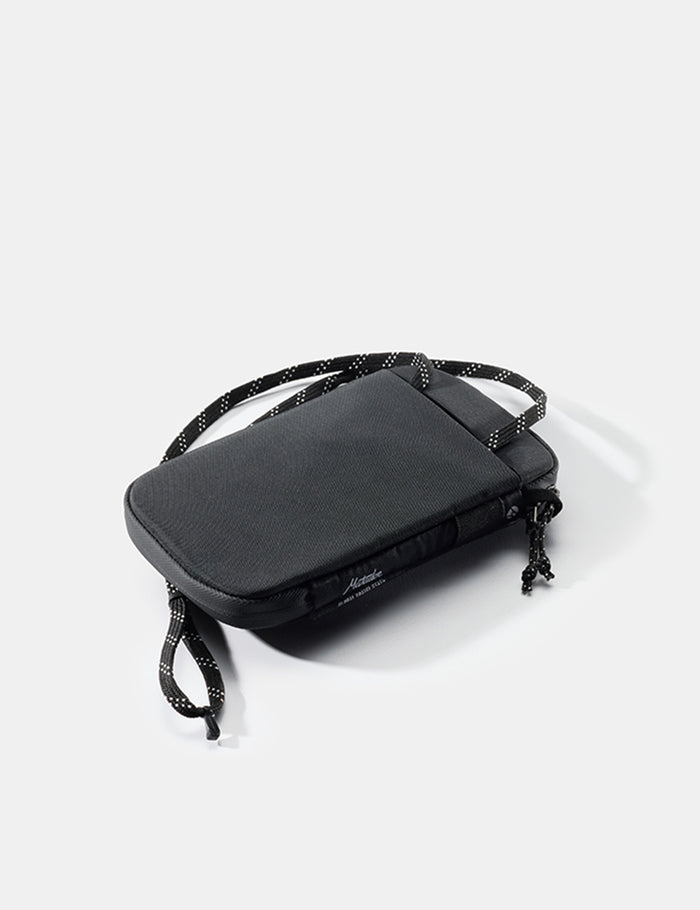 back view of travel wallet with neck lanyard