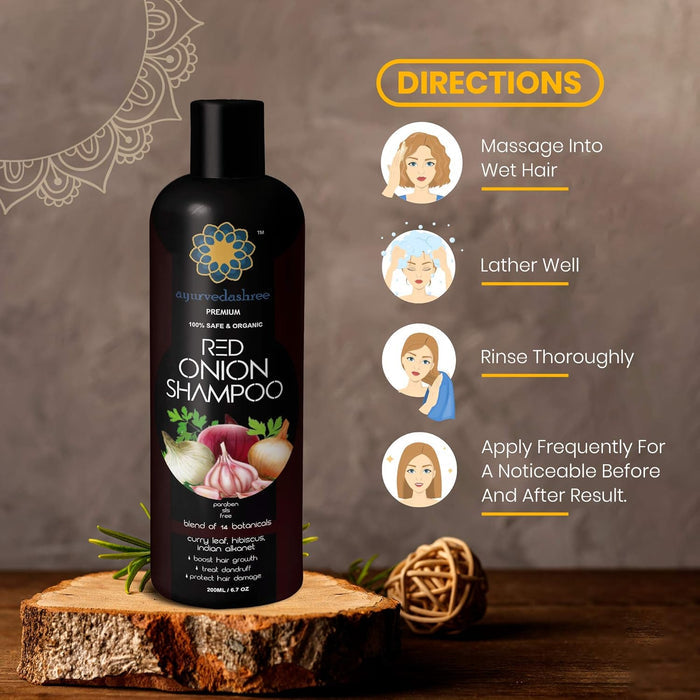 Glow by Sudais Red Onion Anti Hair Fall Shampoo 200ml