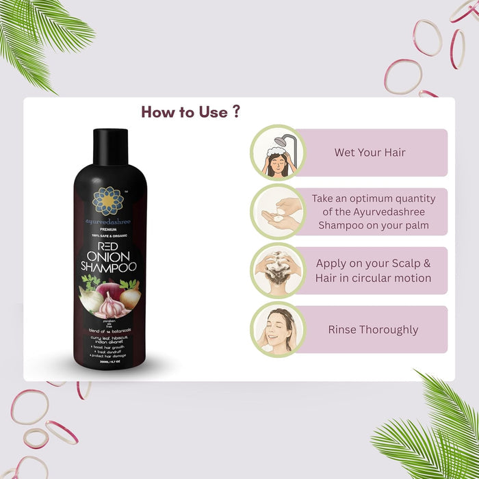 Glow by Sudais Red Onion Anti Hair Fall Shampoo 200ml