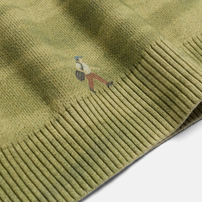 Golf Players Knit Vest - Mossy Green