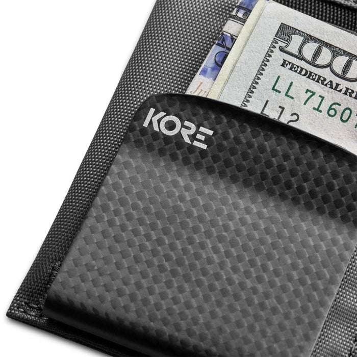 Kore Essentials-GRAY TACTICAL SLIM WALLET & CARBON FIBER MONEY CLIP-Wallets