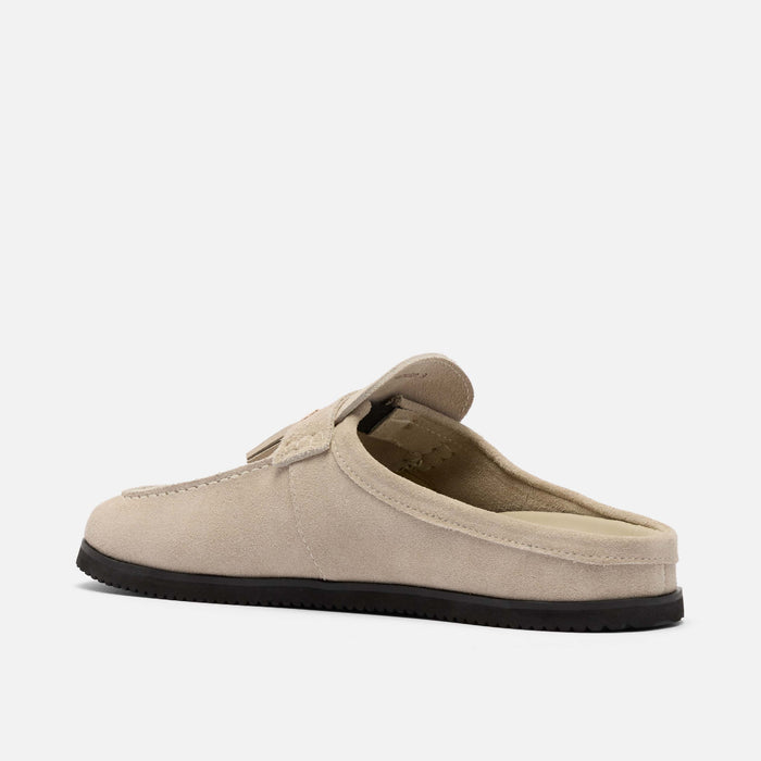 Hampton Stone Suede Tassel Mules