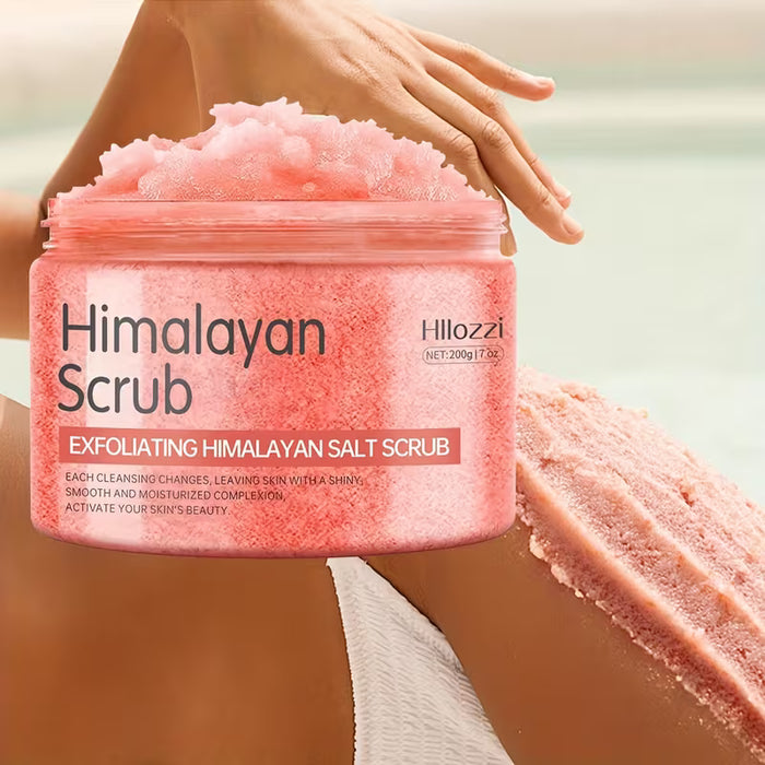 Hllozzi Exfoliating Himalayan Salt Body Scrub (200g) – Deep Cleansing, Smoothing & Moisturizing Body Scrub