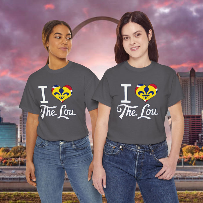 I Heart The Lou T-Shirt — St. Louis Pride Heart with Fleur-de-Lis - 314 Originals