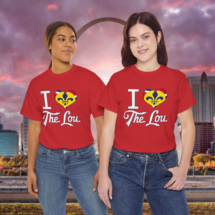 I Heart The Lou T-Shirt — St. Louis Pride Heart with Fleur-de-Lis - 314 Originals