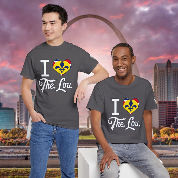 I Heart The Lou T-Shirt — St. Louis Pride Heart with Fleur-de-Lis - 314 Originals