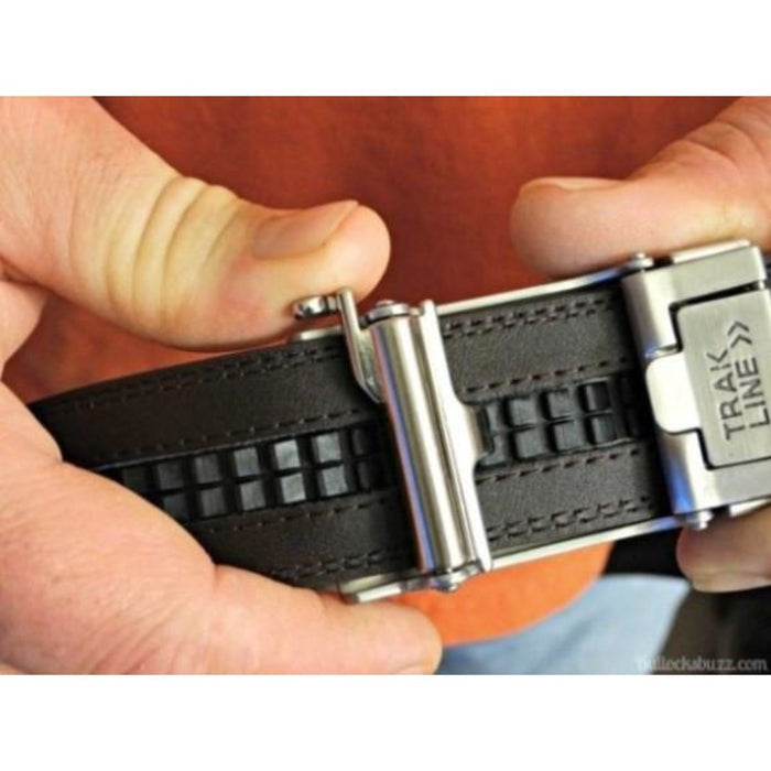 Kore belt buckle - backside view with track.