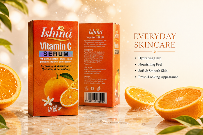 Ishma Vitamin C Serum – Orange Extracts | Brightening & Hydrating