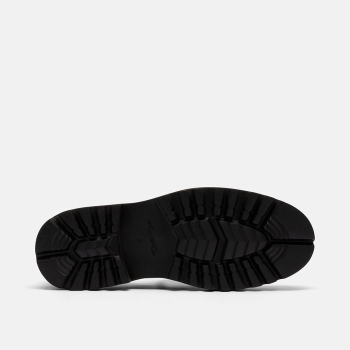 Journey Black Patent Leather Lug Tassel Loafer