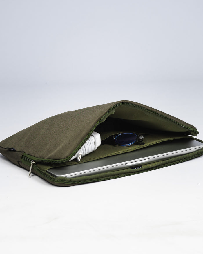 Khaki Green Laptop Sleeve | 13"