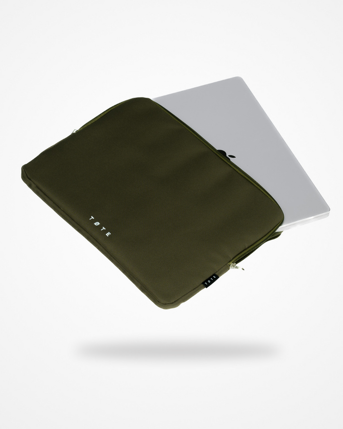 Khaki Green Laptop Sleeve | 16"