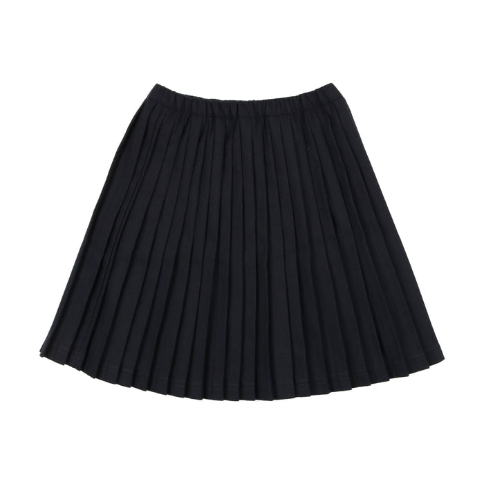 Knife Pleated Skirt -Navy
