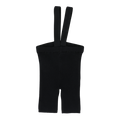 Knit Suspender Shorts - Black