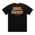 Backside of Black Kore Essentials Bubble T-Shirt