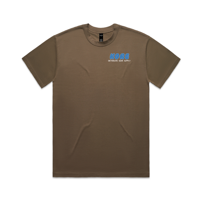 Front of Walnut Kore Essentials Bubble T-Shirt