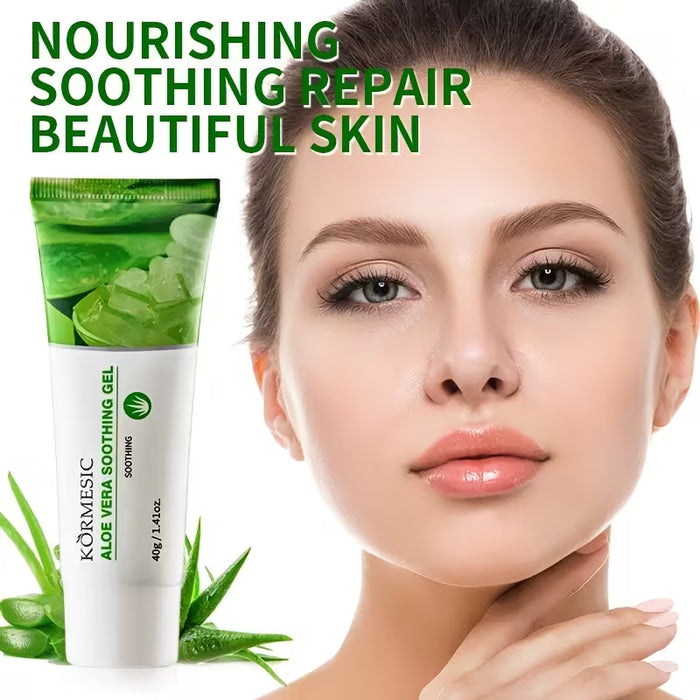 KÖRMESIC Natural Aloe Vera Soothing Gel (40g) – Hydrating & Calming Moisturizer for All Skin Types