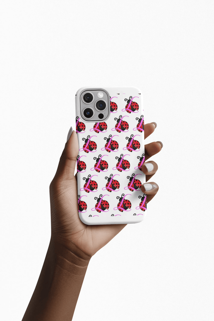 Ladybug Pattern Tough Phone Case — Cute Red & Pink Bug Design for Kids & Gift - 314 Originals
