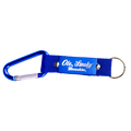 LASER ETCHED CARABINER KEYCHAIN - BLUE