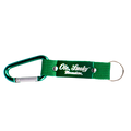 LASER ETCHED CARABINER KEYCHAIN - GREEN