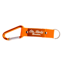 LASER ETCHED CARABINER KEYCHAIN - ORANGE