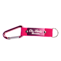 LASER ETCHED CARABINER KEYCHAIN - PINK