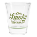 LOGO SHOT GLASS W/ COLORED BASE - FERN