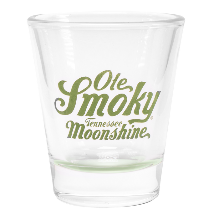 LOGO SHOT GLASS W/ COLORED BASE - FERN
