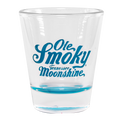 LOGO SHOT GLASS W/ COLORED BASE - HIMALAYAN BLUE